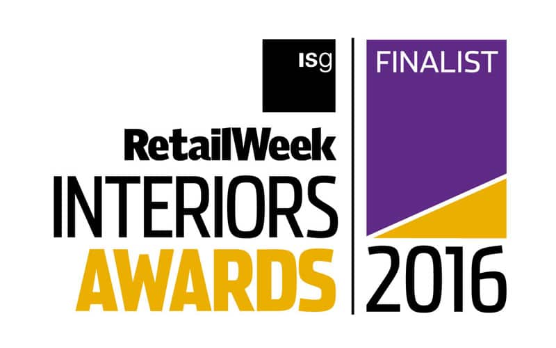 Nominated for Retail Week Interiors Awards 2016