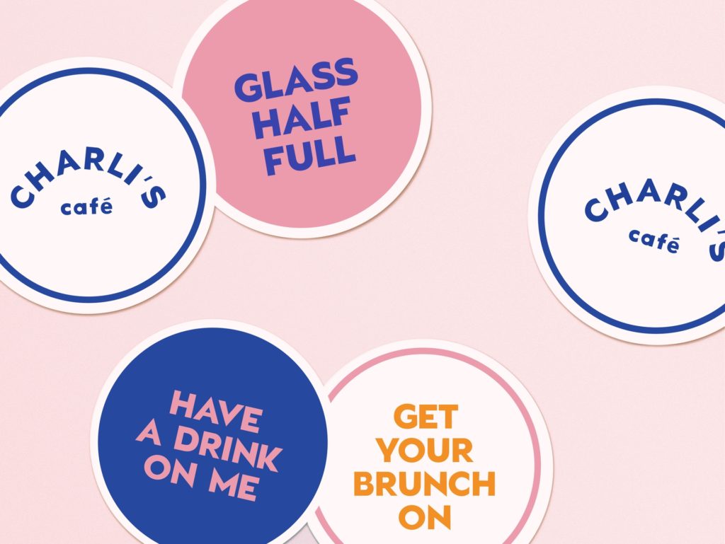 F&B design agency London Charli's Graphic stickers logo