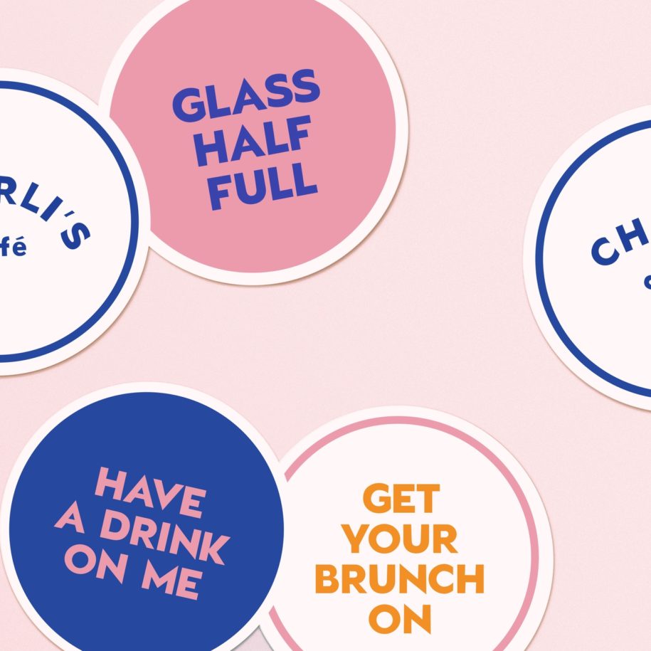 F&B design agency London Charli's Graphic stickers logo