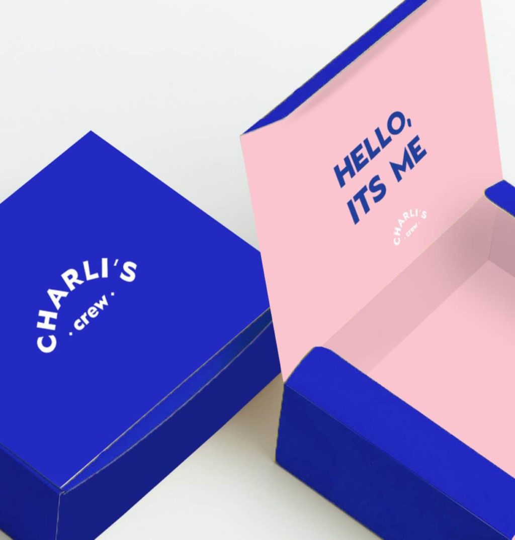 Creative agency Charli's packaging design