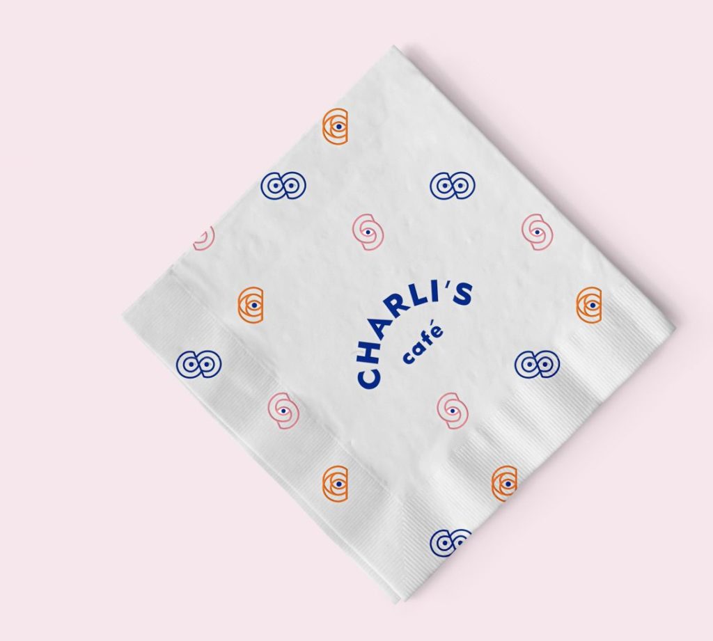Creative agency Charli's Graphic printed napkin