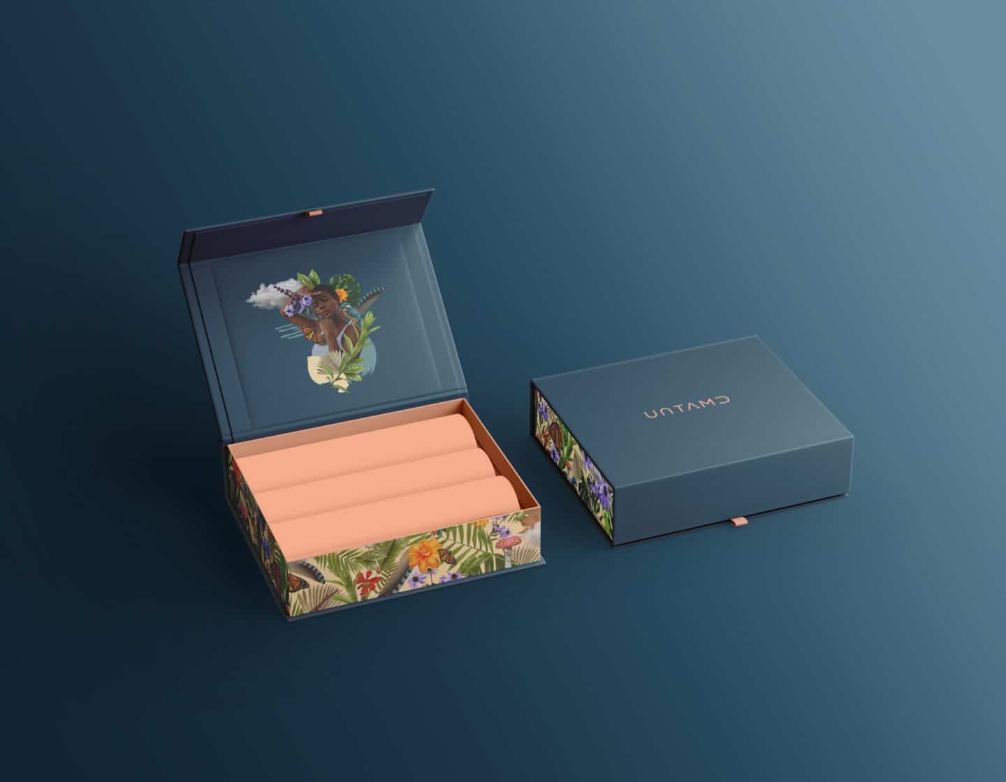 Untamd packaging boxes