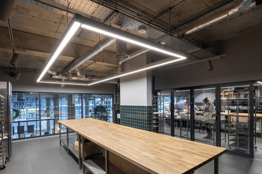 F&B Design Interior Design of Bread Ahead Large Table