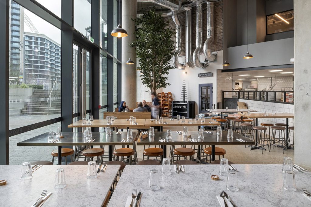 F&B Design Interior Design of Bread Ahead Tables