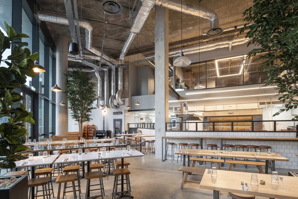 F&B Design Interior Design of Bread Ahead Wide Shot of Restaurant