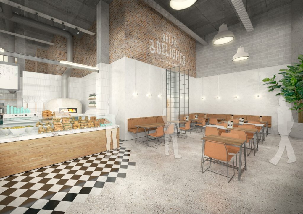 F&B Mock Up Design Interior Design of Bread Ahead Sitting Area