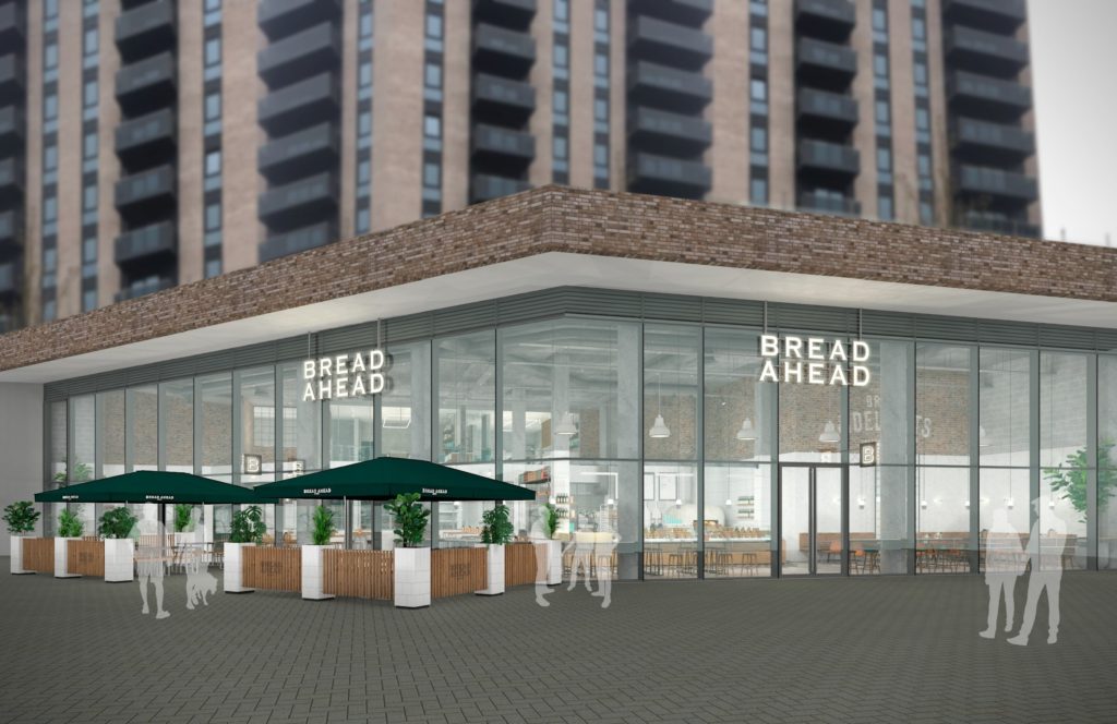 F&B Mock Up Design Interior Design of Bread Ahead Exterior