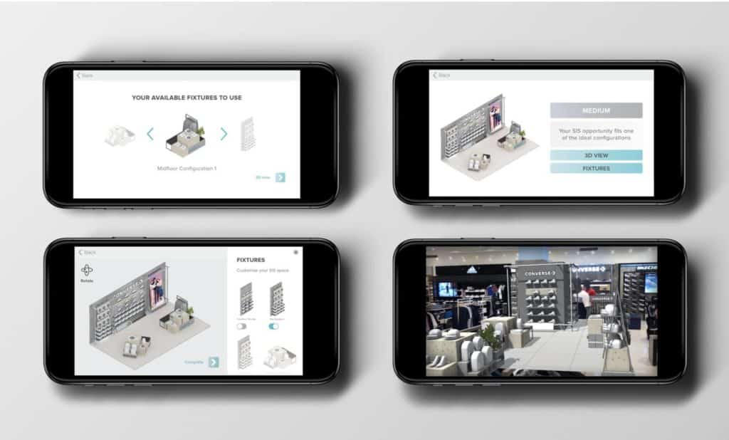 Design studio Converse Store on phone