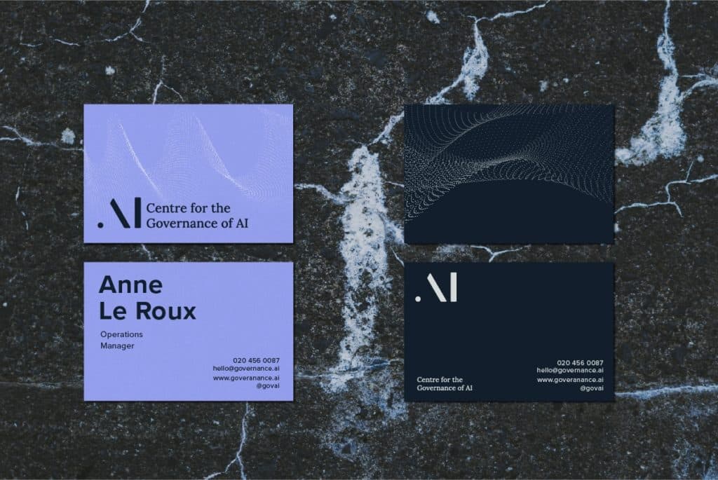 Graphic design studio London GOV AI Graphic Business cards