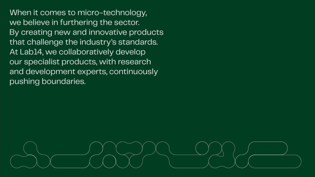 Creative design LAB14 Innovative products graphic