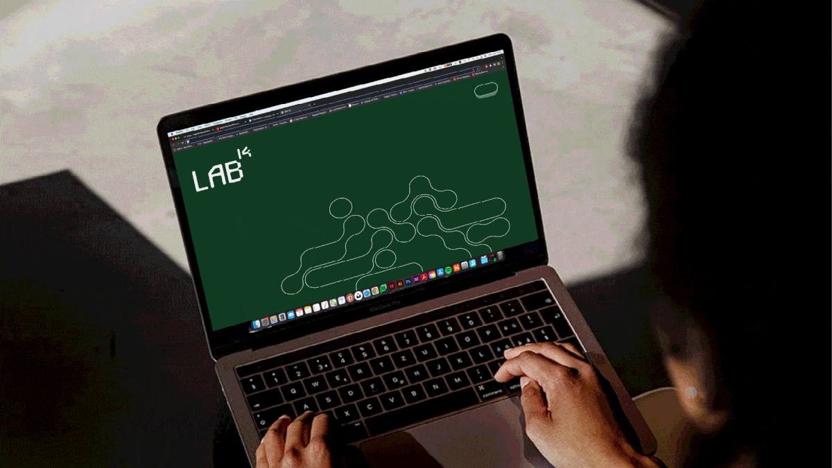 Creative agency LAB 14 Brand assets Laptop