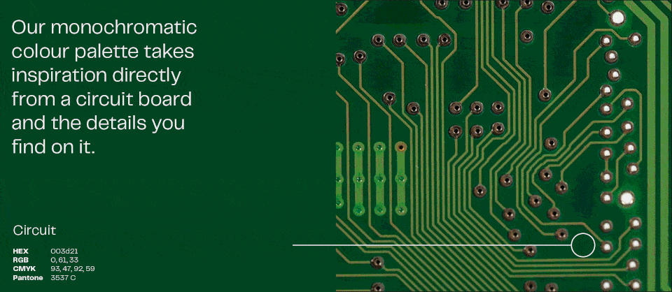 Creative design LAB14 Circuit board graphic