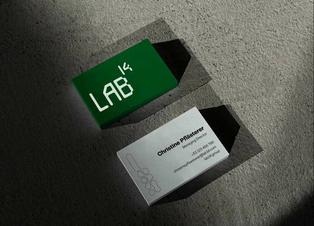Design agency LAB 14 Business card