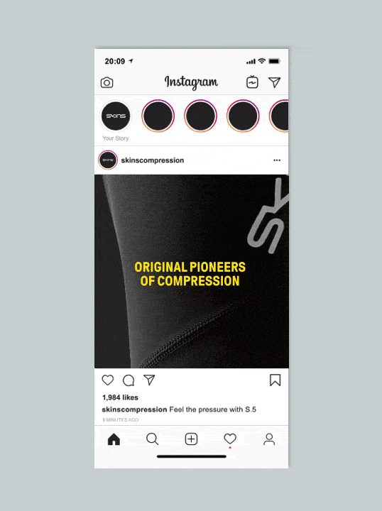 london design studios Skins Assets Instagram on phone
